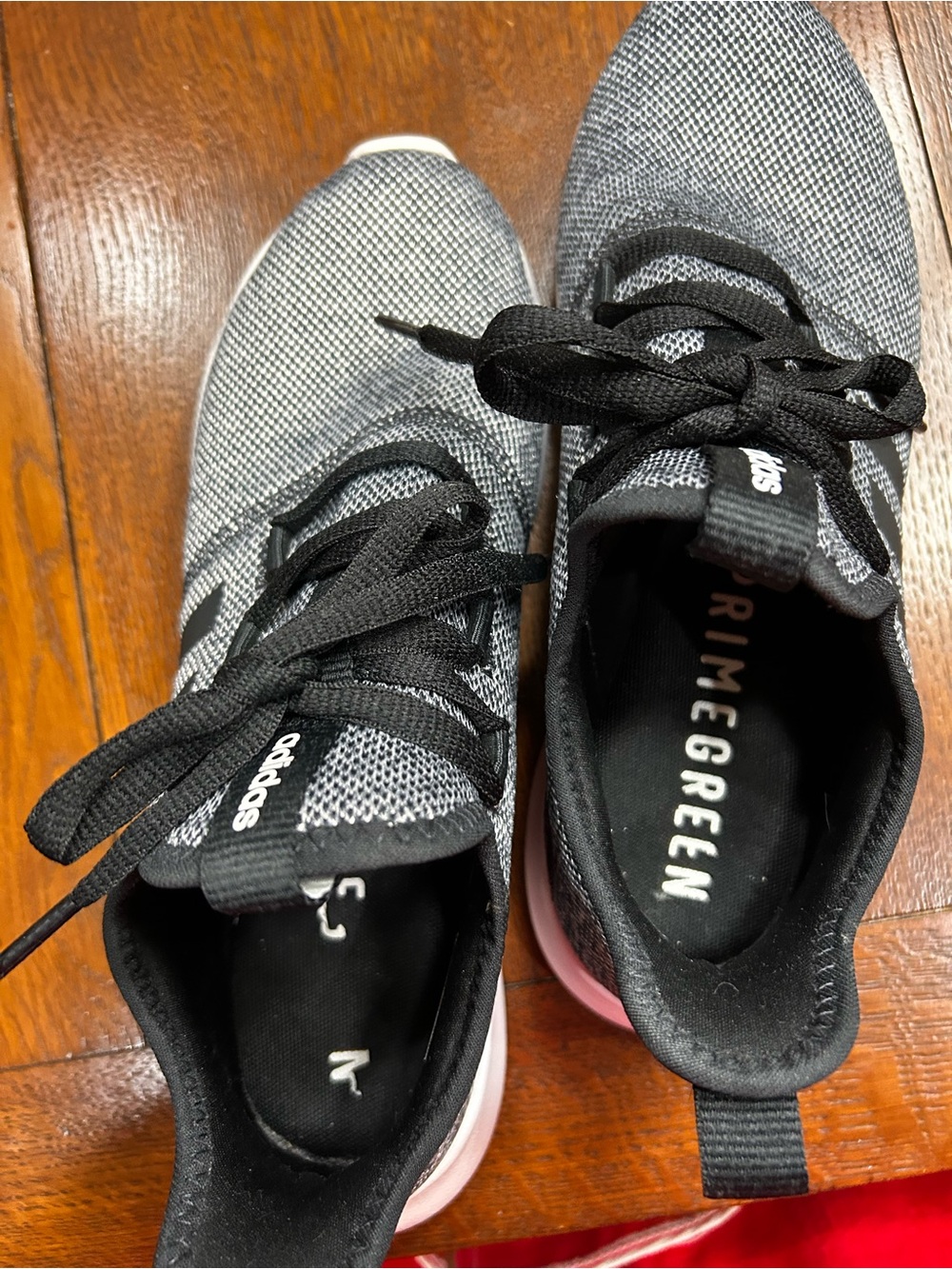 Adidas Gray and Black Knit Sneakers - Picture 1 of 4